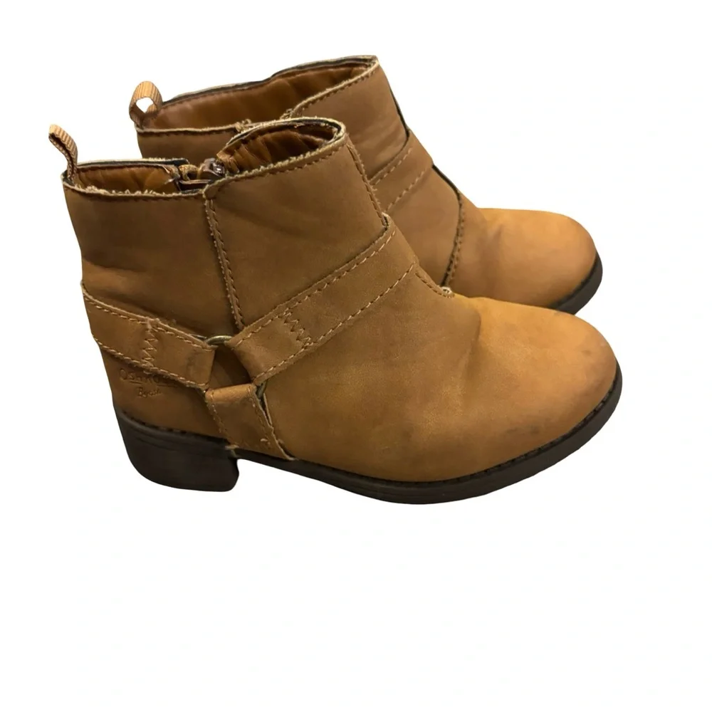 OshKosh B'gosh Little Kids Tan Ankle Booties Size 8M Toddler